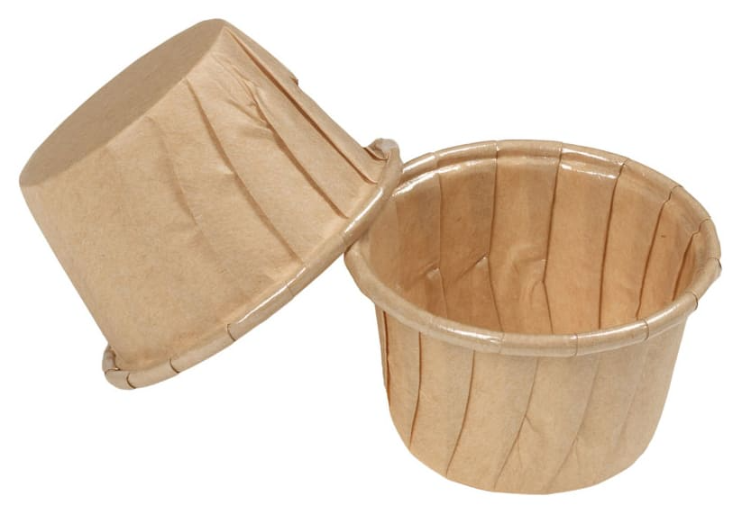 Caissettes écrues ingraissables Ø 4,4 x ht 3,5 cm (x 200)