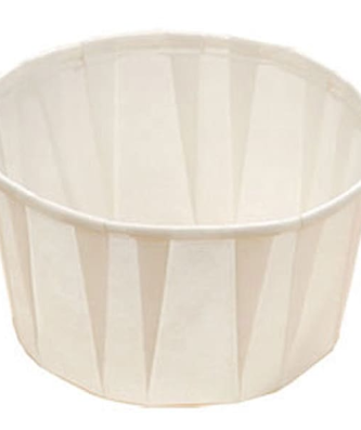 Caissettes blanches Ø 5,4 x ht 4 cm (x 250)