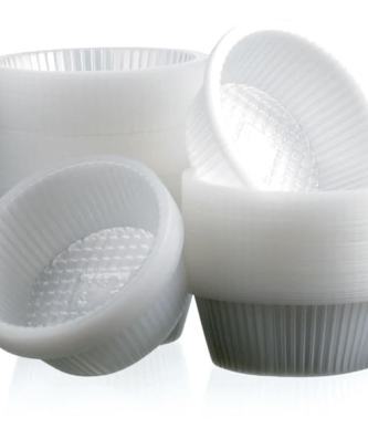 Caissette plastique ronde