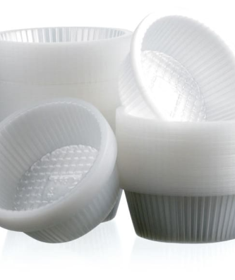 Caissette plastique ronde