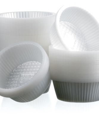 Caissette plastique ronde