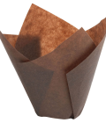 Caissette Tulipcup marron (x 300)