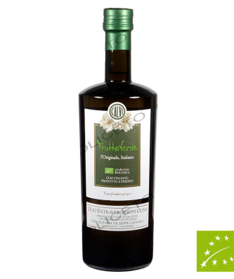 Bio Frutto Verde 750 ml Bio Olio Extra Vergine di Oliva Monocultivar Ogliarola - Calvi