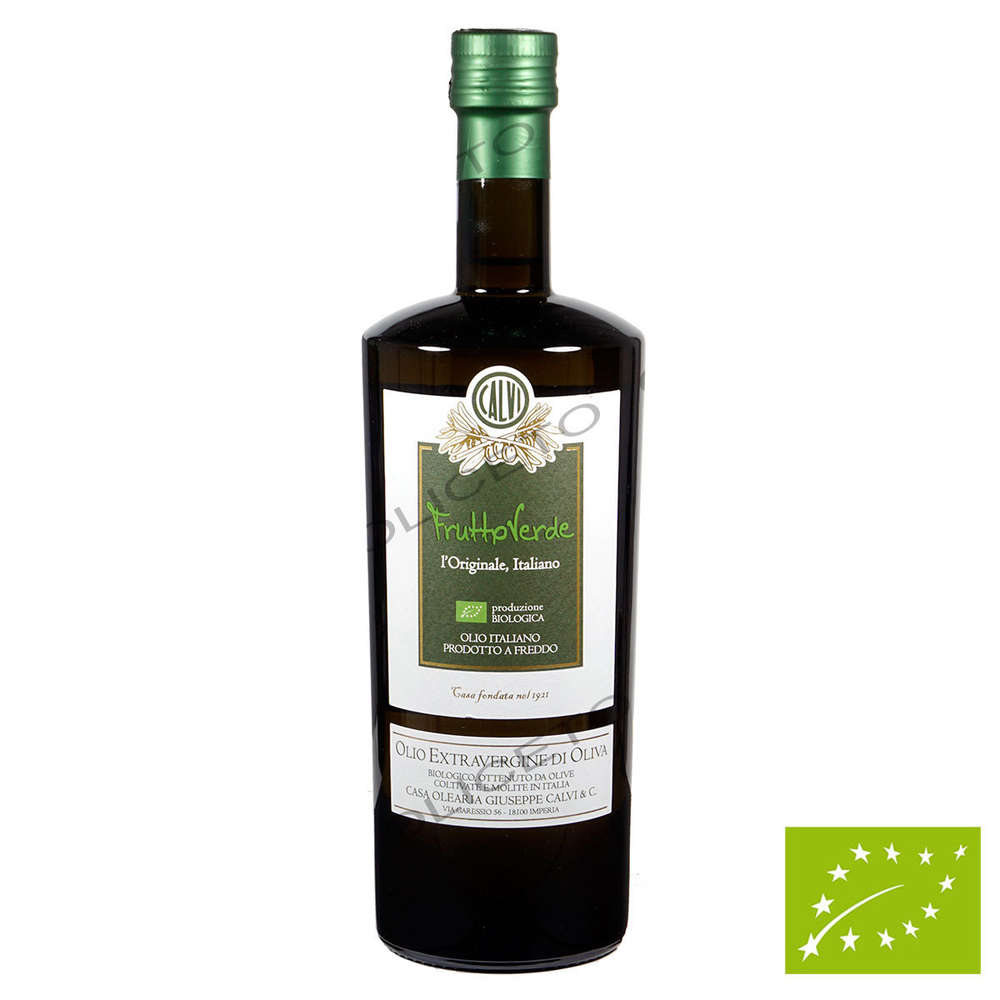 Bio Frutto Verde 750 ml Bio Olio Extra Vergine di Oliva Monocultivar Ogliarola - Calvi