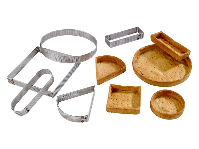 Carré à tarte perforé inox - Image 2