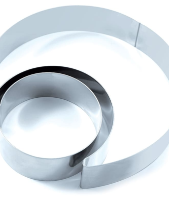 Cercle à mousse duo lune inox