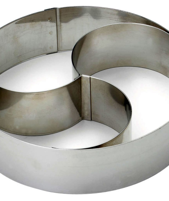 Cercle à mousse trio bombé inox