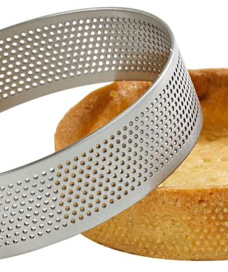 Cercle à tarte perforé inox