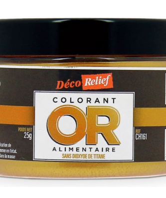 Colorant alimentaire Or scintillant