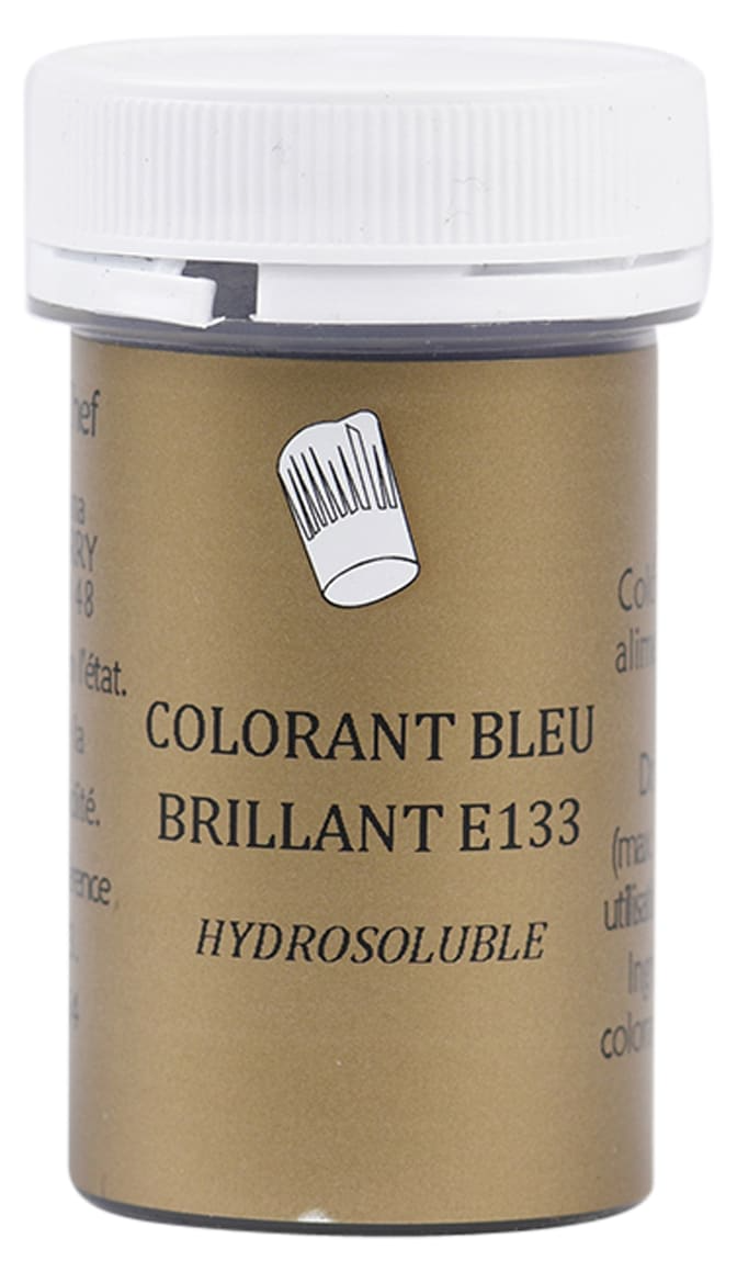 Colorant alimentaire en poudre bleu brillant