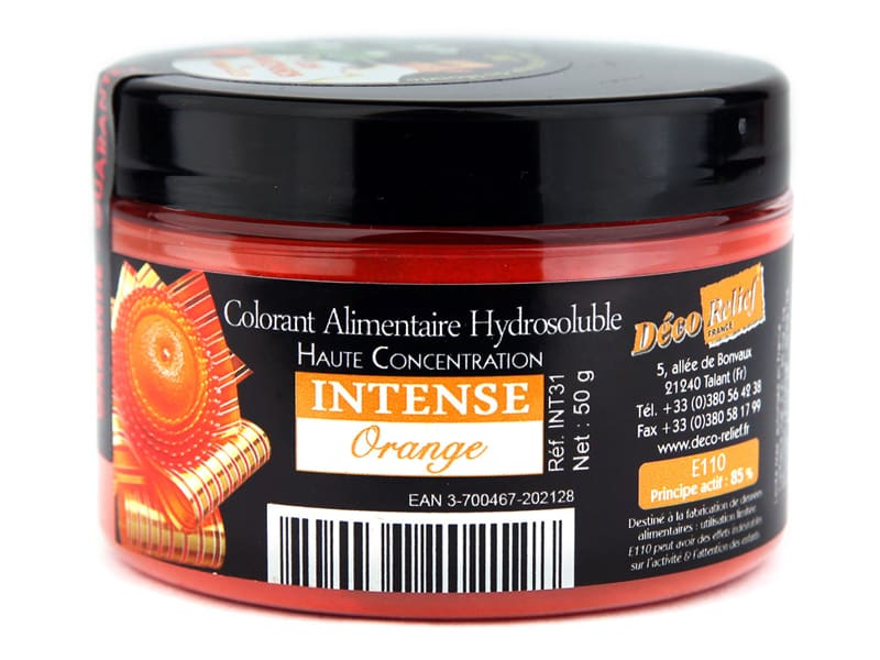 Colorant alimentaire en poudre orange