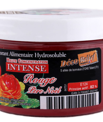 Colorant alimentaire en poudre rouge père Noël