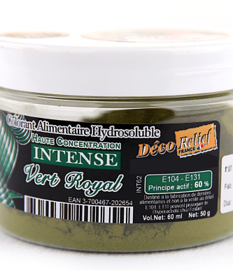 Colorant alimentaire en poudre vert royal
