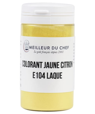 Colorant alimentaire en poudre jaune citron