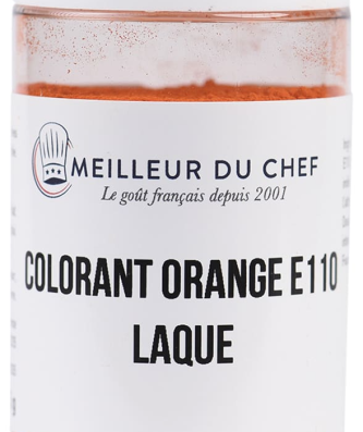Colorant alimentaire en poudre orange