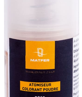 Colorant alimentaire en poudre en atomiseur