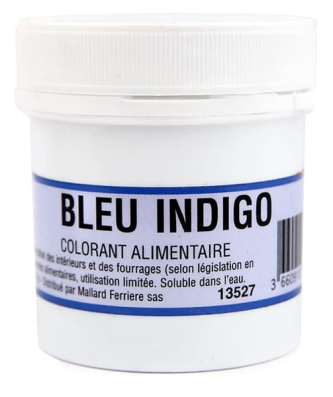 Colorant alimentaire en poudre bleu indigo
