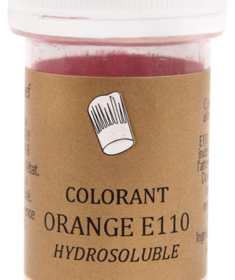 Colorant alimentaire en poudre orange