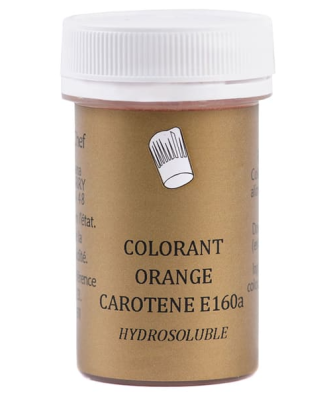 Colorant alimentaire en poudre orange carotène
