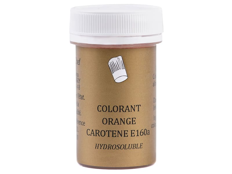 Colorant alimentaire en poudre orange carotène