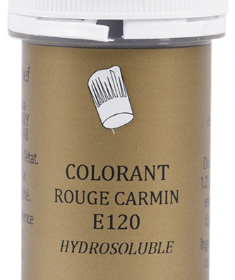Colorant alimentaire en poudre rouge carmin
