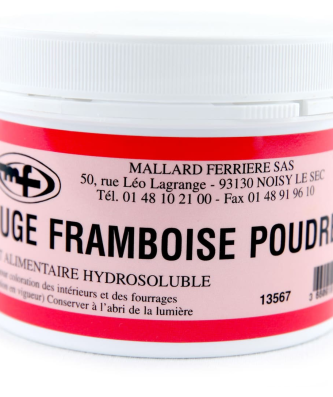 Colorant alimentaire en poudre rouge framboise