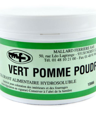 Colorant alimentaire en poudre vert pomme