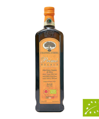 Primo Double Bio & DOP 2022/23 Huile d'olive extra vierge Monti Iblei Bouteille en verre de 750 ml - Cutrera