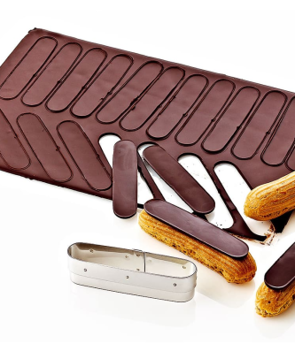 Découpoir spécial pour le glaçage des éclairs