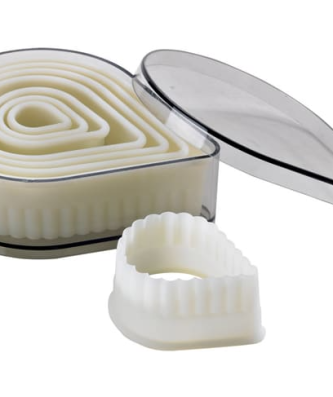 Emporte-pièce cannelé larme