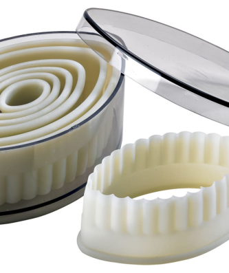 Emporte-pièce cannelé ovale