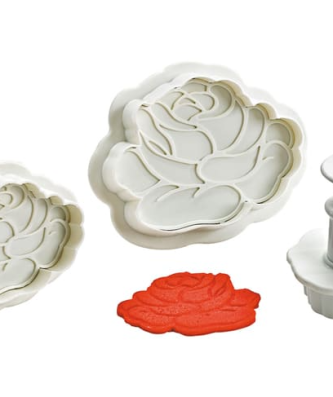 Emporte-piece rose à poussoir