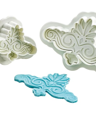 Emporte-piece volute ornée