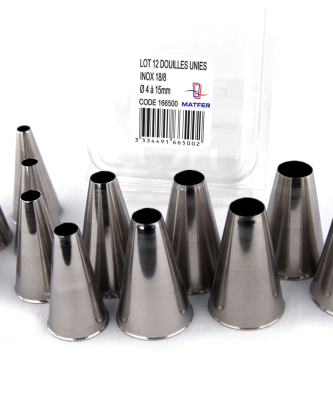 Douilles unies en acier inoxydable