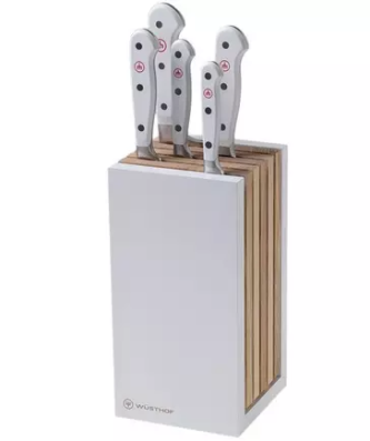 Wüsthof Classic White set de 5 couteaux version santoku avec bloc, 1090270501