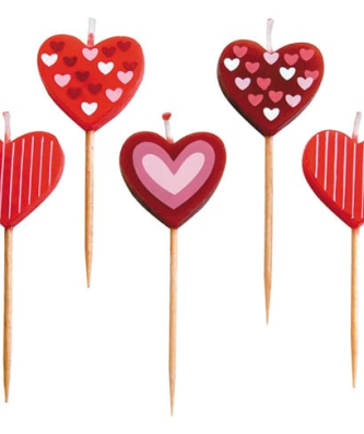 Bougies forme cœurs