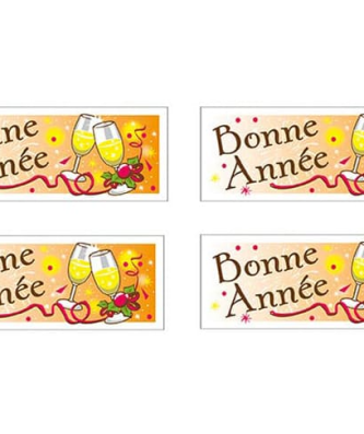 Banderole Bonne Année en azyme (x 36)