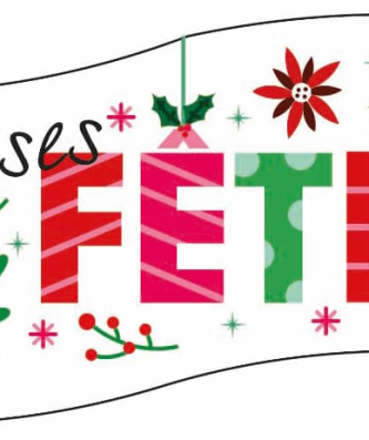 Banderole Joyeuses Fêtes en azyme (x 24)