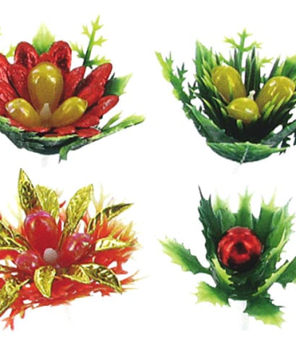 Feuilles de houx assortiment (x 72)