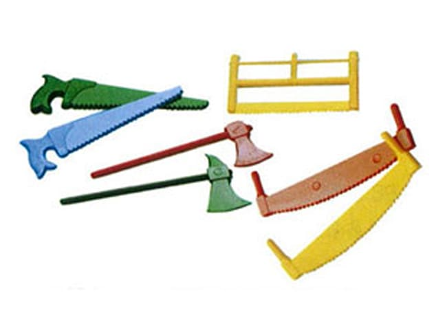 Mini haches et scies de couleur (x 500)