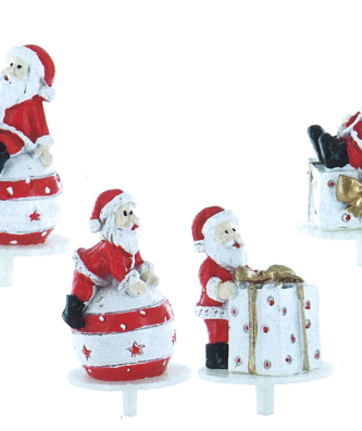 Père Noël boules et cadeaux (x 50)