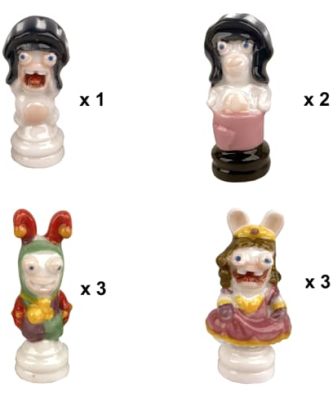 Fèves "Lapins crétins"