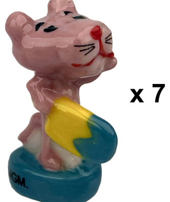 Fèves "Panthère rose"