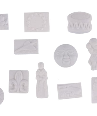 Fèves biscuit blanc - Véritable Porcelaine