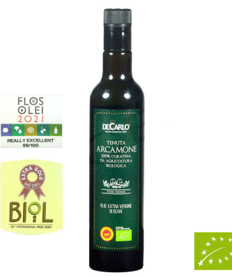 Tenuta Arcamone Bio & DOP Olivenöl Terra di Bari 500 ml - De Carlo Olio Extra Vergine di Oliva
