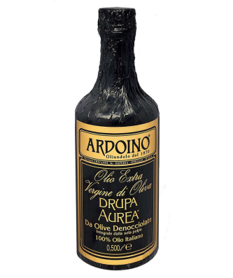 DRUPA AUREA huile d'olive extra vierge d'olives italiennes dénoyautées 500 ml - Ardoino, Isnardi