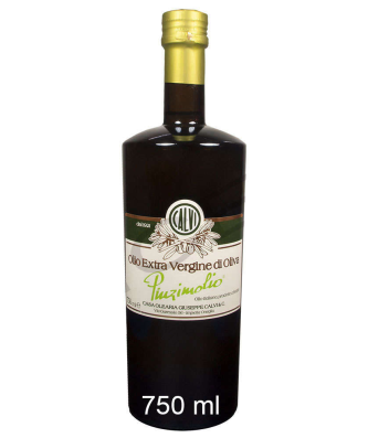 Pinzimolio Olio di Oliva huile d'olive extra vierge en bouteille verre protection lumière 750 ml - Calvi