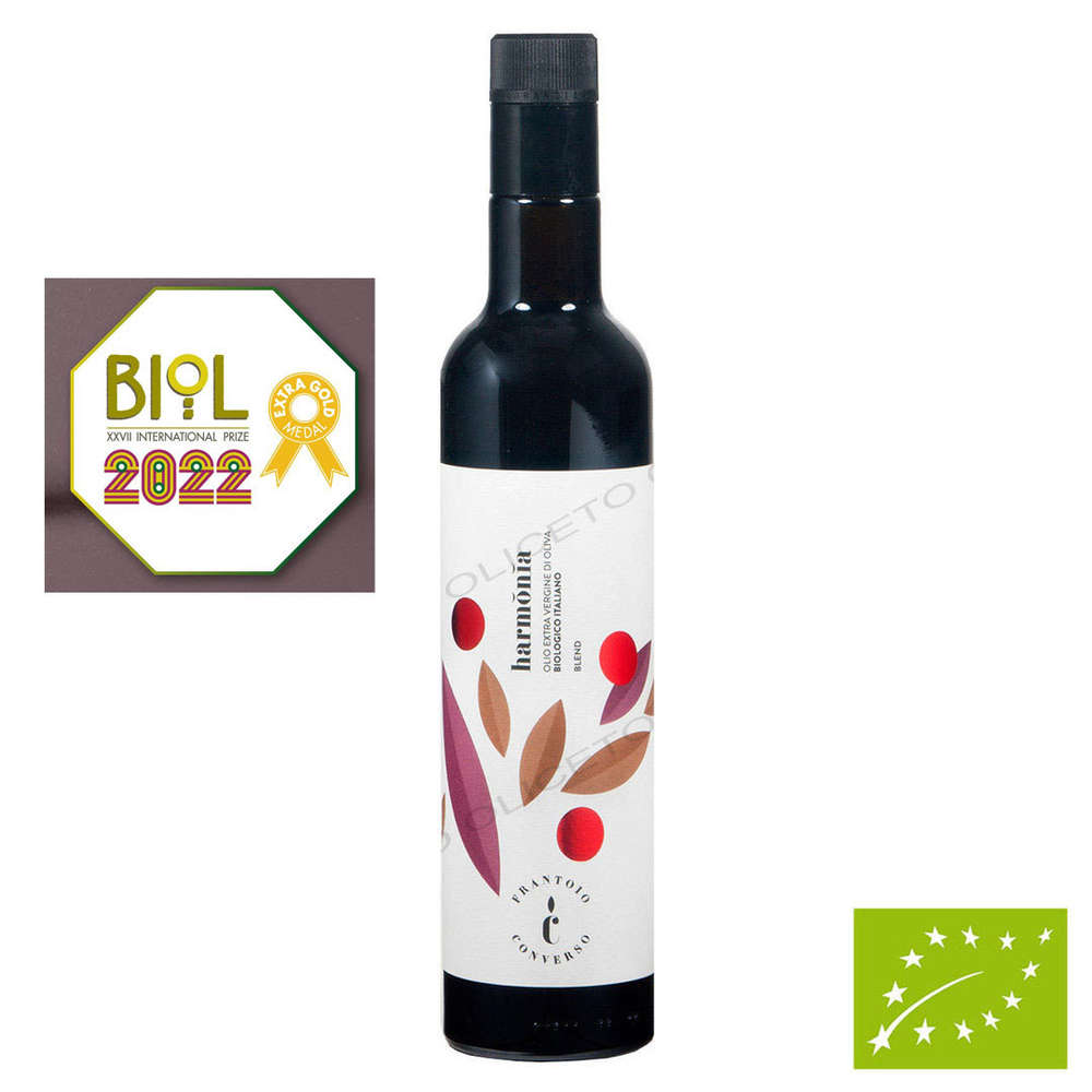 Harmonia Huile d'Olive Extra Vierge Bio 500ml - Frantoio Converso