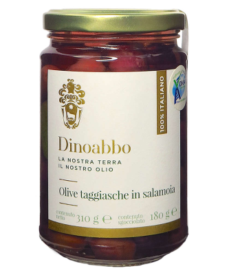 Olives Taggiasca en saumure 310/180 g - Azienda Dinoabbo
