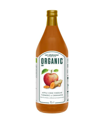 Eat Wholesome Bio Curcuma & Cannelle Vinaigre de Cidre Vegan, 1l
